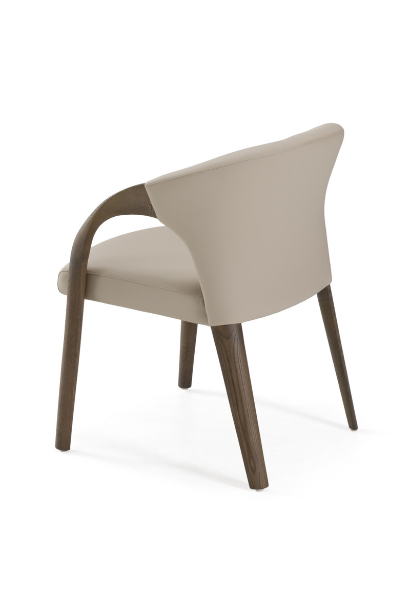 Vegan Leather Curved Dining Chair | OROA Modern Wynetta | Oroatrade.com
