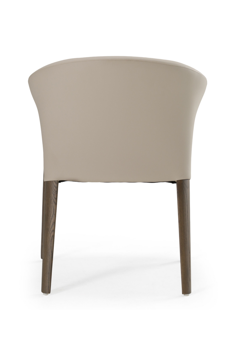 Vegan Leather Curved Dining Chair | OROA Modern Wynetta | Oroatrade.com
