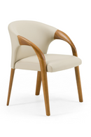 Light Gray Leather Dining Chair | OROA Modern Wynetta | Oroatrade.com