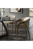 Light Gray Leather Dining Chair | OROA Modern Wynetta | Oroatrade.com