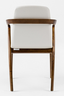 Walnut Framed Cream Dining Chair | OROA Modern Falcon | Oroatrade.com