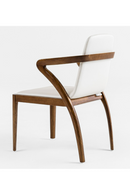 Walnut Framed Cream Dining Chair | OROA Modern Falcon | Oroatrade.com