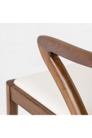 Walnut Framed Cream Dining Chair | OROA Modern Falcon | Oroatrade.com