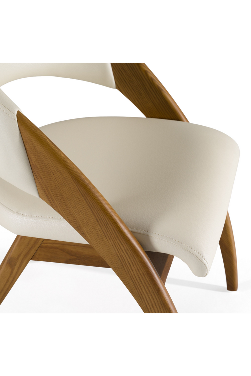 Ash Framed Cream Dining Chair | OROA Modern Lucas | Oroatrade.com
