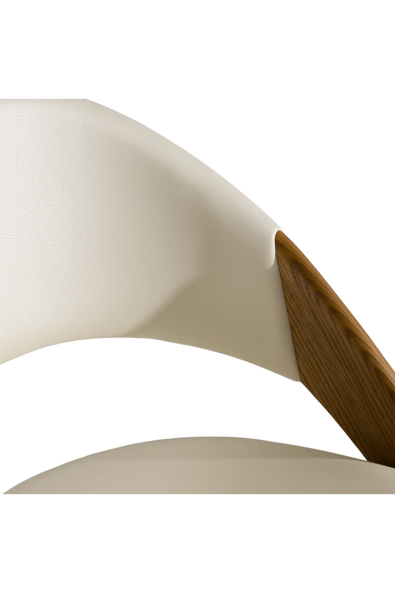 Ash Framed Cream Dining Chair | OROA Modern Lucas | Oroatrade.com