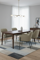 Gray Vegan Leather Dining Armchair | OROA Modern Brady | Oroatrade.com