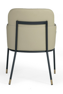 Gray Vegan Leather Dining Armchair | OROA Modern Brady | Oroatrade.com