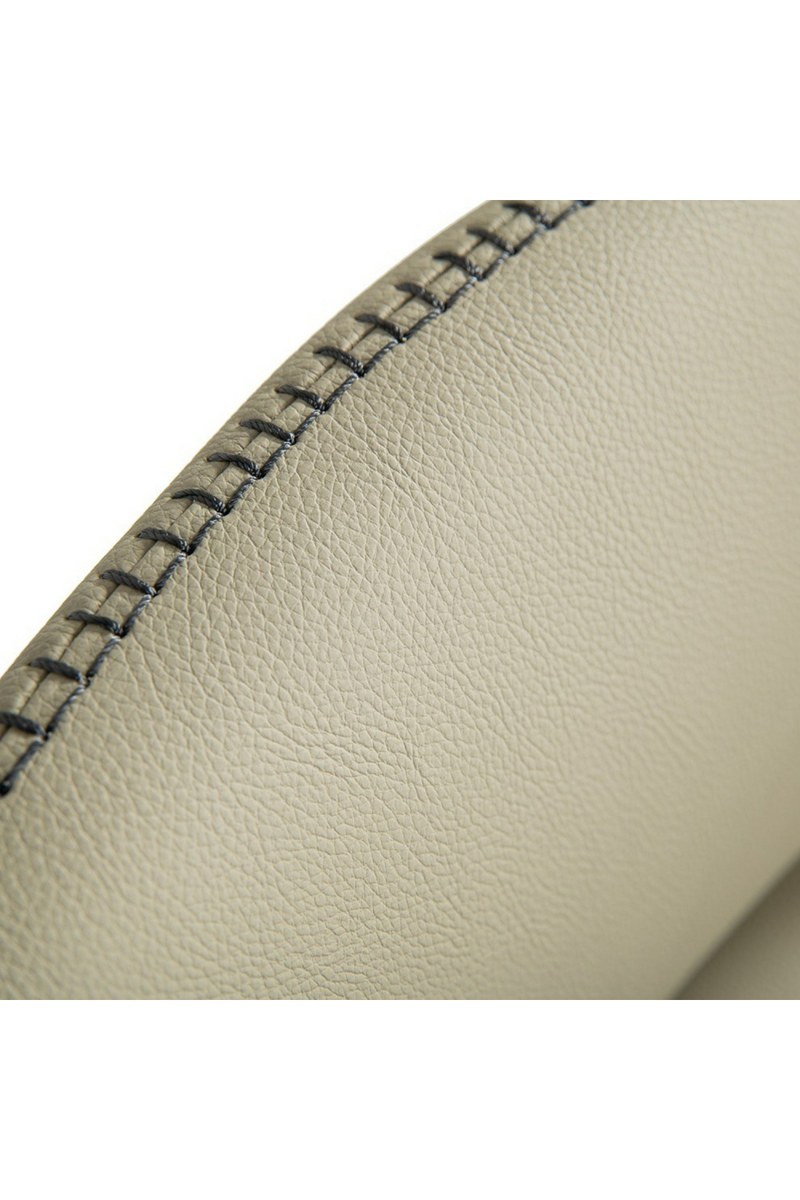 Gray Vegan Leather Dining Armchair | OROA Modern Brady | Oroatrade.com