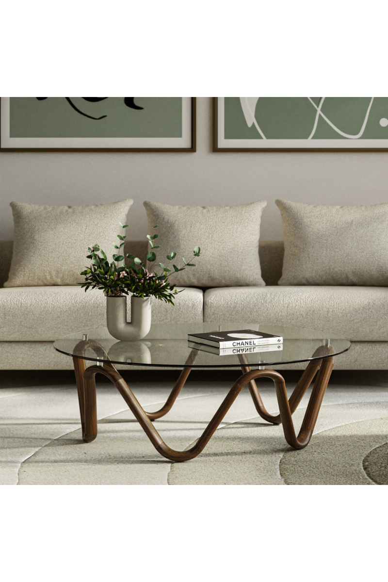 Glass Round Coffee Table | OROA Modern Lassen | Oroatrade.com