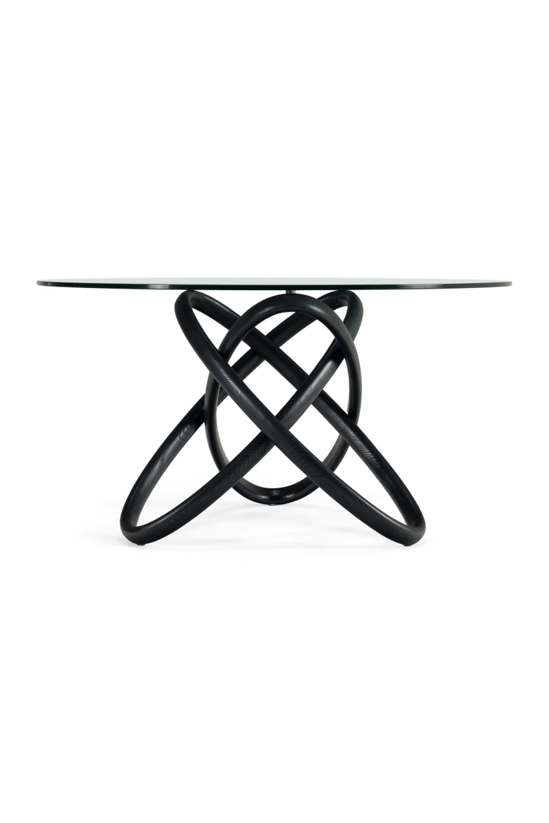 Intertwined Black Base Dining Table | OROA Modern Mason | Oroatrade.com