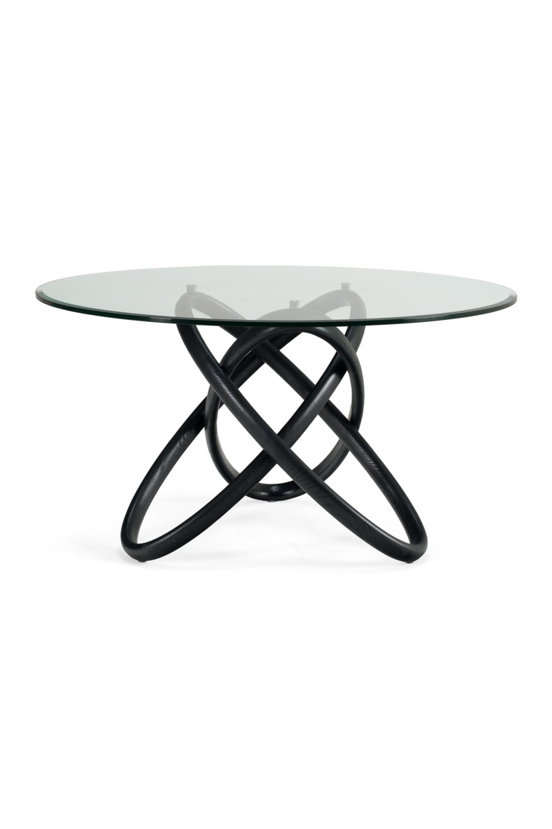 Intertwined Black Base Dining Table | OROA Modern Mason | Oroatrade.com
