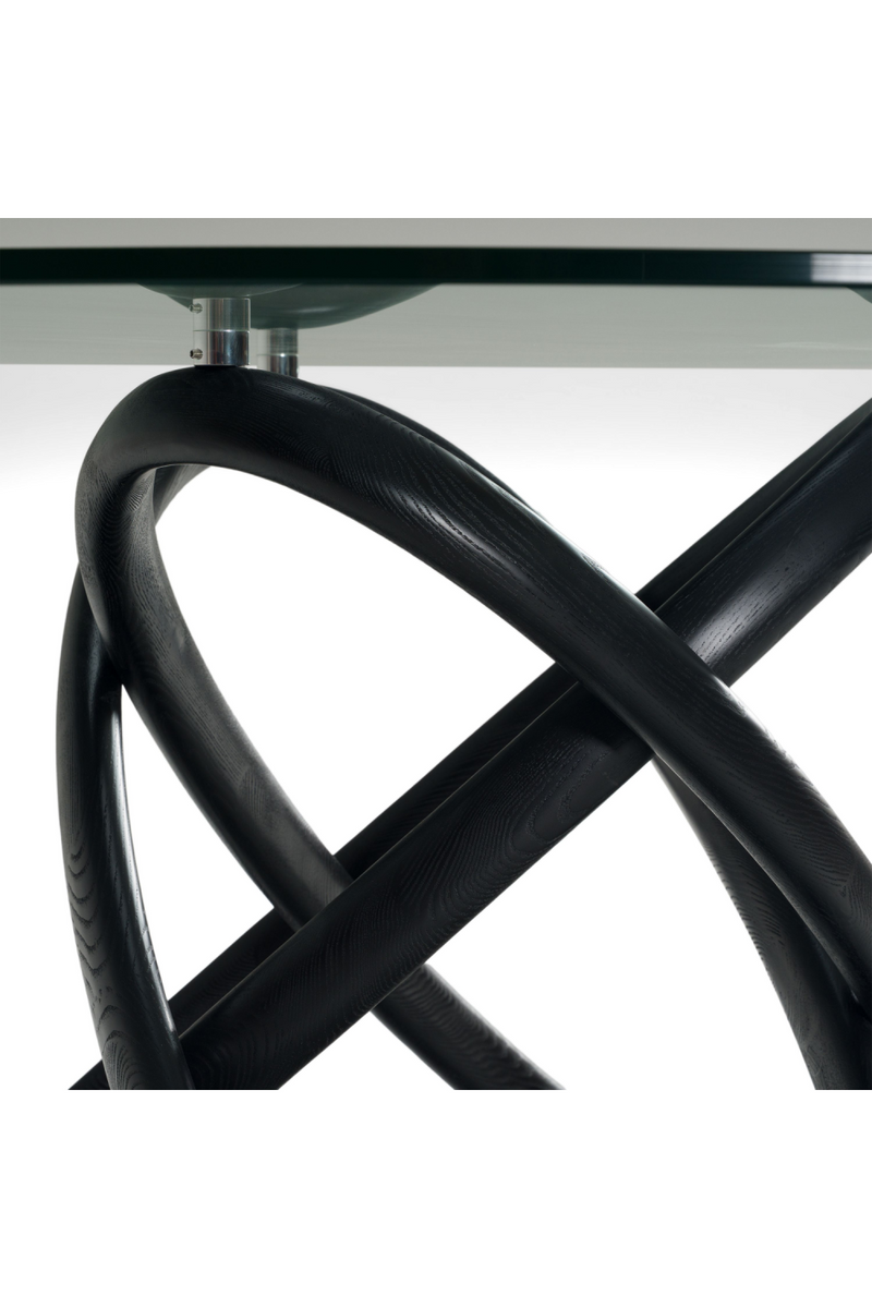 Intertwined Black Base Dining Table | OROA Modern Mason | Oroatrade.com