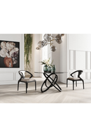 Intertwined Black Base Dining Table | OROA Modern Mason | Oroatrade.com