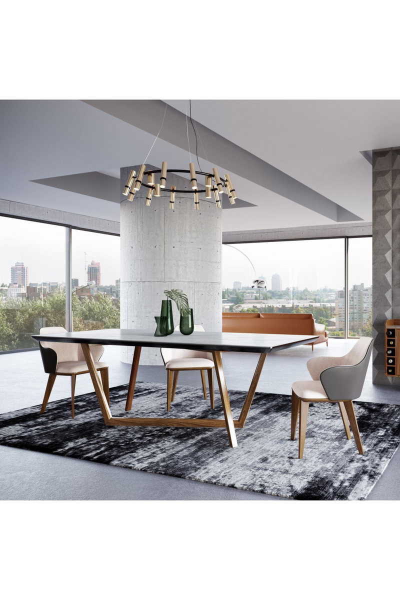 White Marble Top Dining Table | OROA Modern James | Oroatrade.com