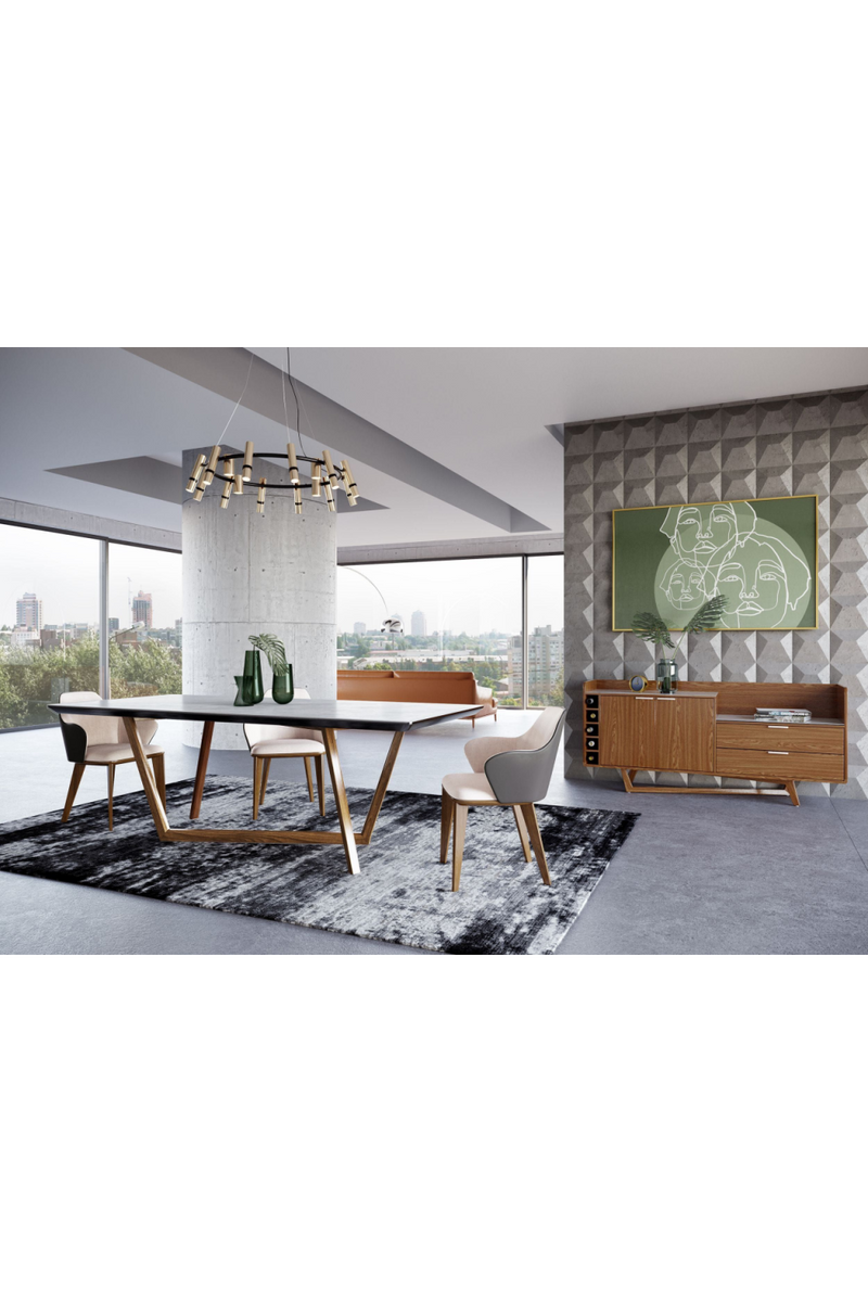 White Marble Top Dining Table | OROA Modern James | Oroatrade.com