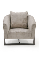 Bronze Cross Base Accent Chair | OROA Modern Forbis | Oroatrade.com