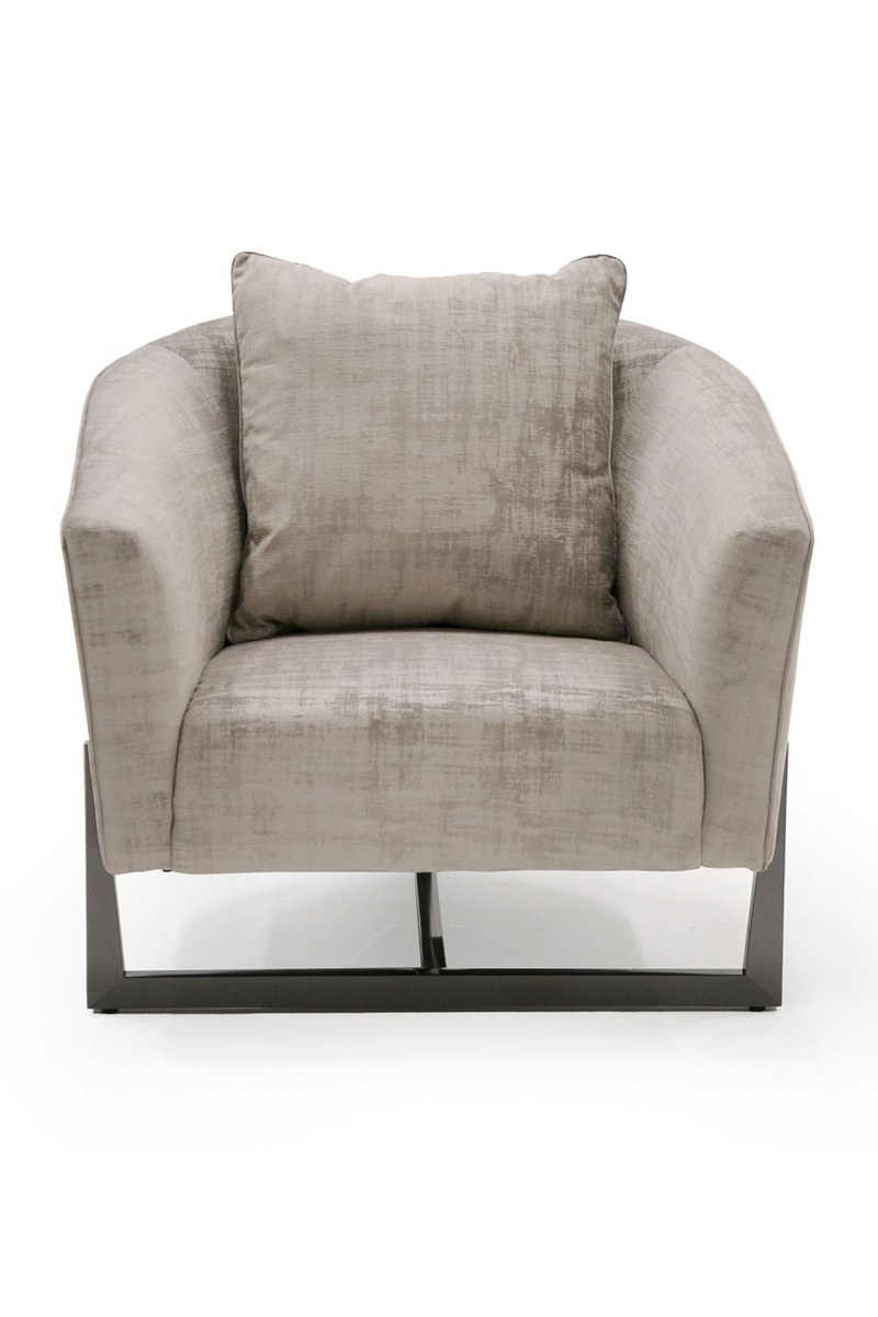 Bronze Cross Base Accent Chair | OROA Modern Forbis | Oroatrade.com