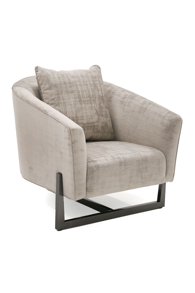 Bronze Cross Base Accent Chair | OROA Modern Forbis | Oroatrade.com