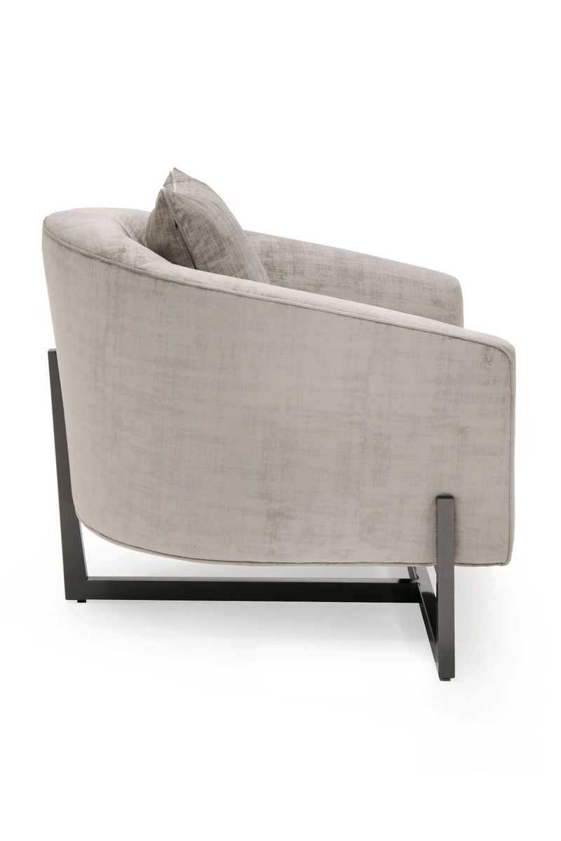 Bronze Cross Base Accent Chair | OROA Modern Forbis | Oroatrade.com