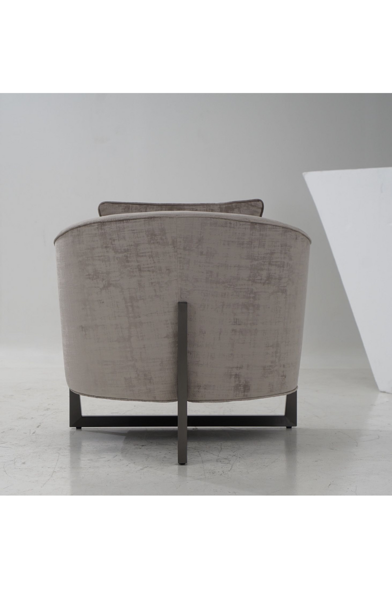 Bronze Cross Base Accent Chair | OROA Modern Forbis | Oroatrade.com