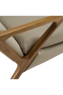 Beige Leatherette Lounge Chair & Ottoman | OROA Modern | Oroatrade.com