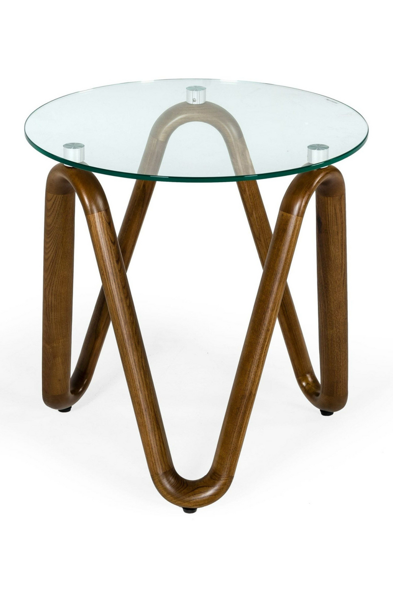 Glass Round End Table | OROA Modern Lassen | Oroatrade.com