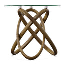 Interlocking Wood Base Side Table | OROA Modern Mason