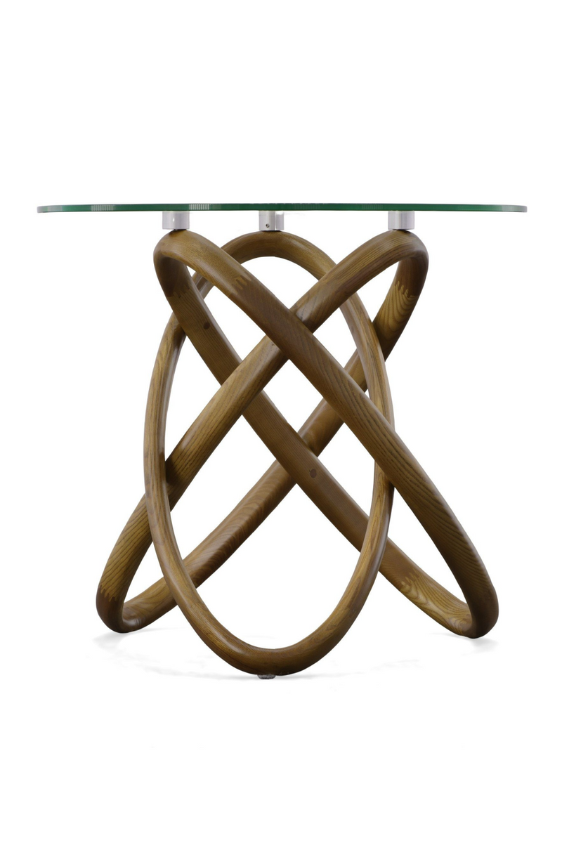 Interlocking Wood Base Side Table | OROA Modern Mason | Oroatrade.com