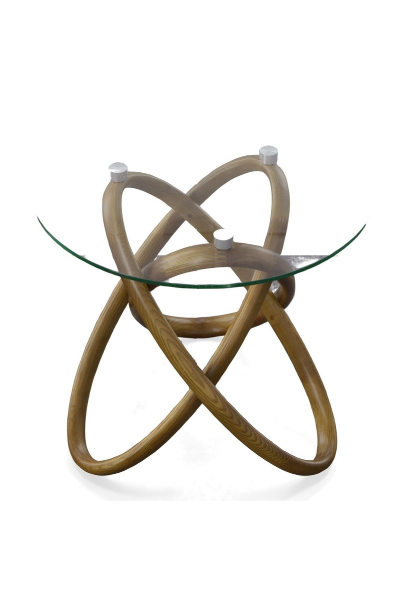 Interlocking Wood Base Side Table | OROA Modern Mason | Oroatrade.com