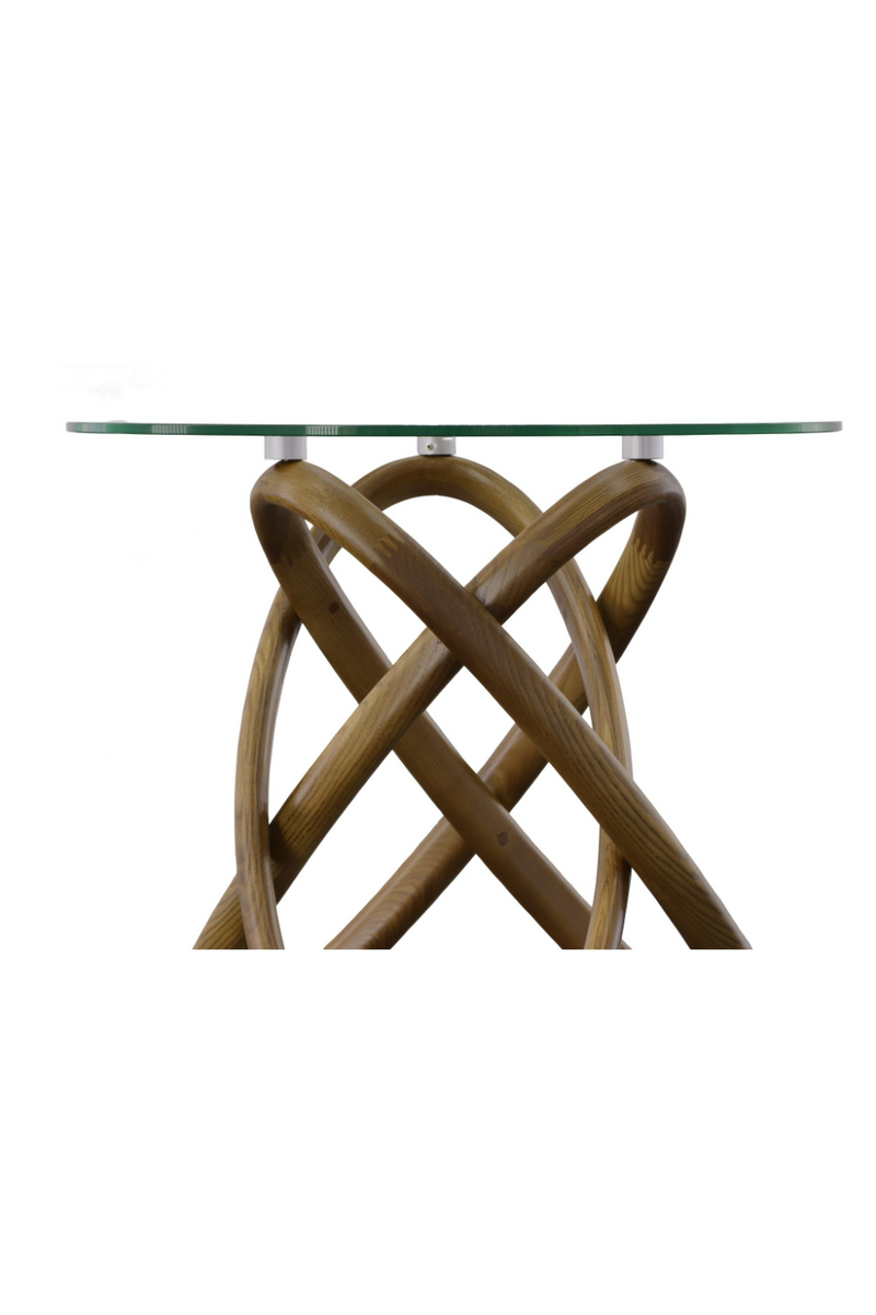 Interlocking Wood Base Side Table | OROA Modern Mason | Oroatrade.com