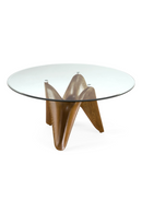 Round Tempered Glass Dining Table | OROA Modern Seguin