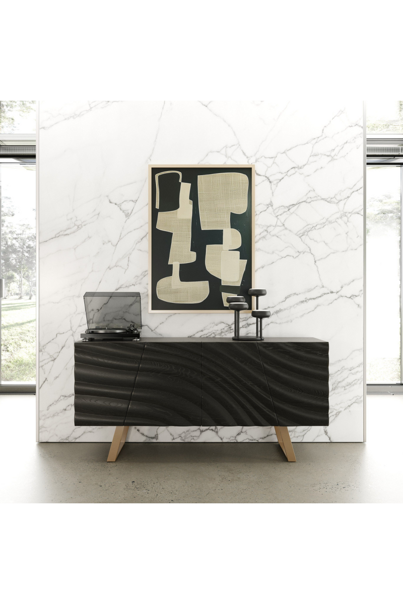 Wave Patterned Ash Sideboard | OROA Modern Finley | Oroatrade.com