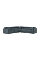 Blue Leather Recliner Sectional Sofa | OROA Modern Dalton | Oroatrade.com