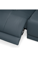 Blue Leather Recliner Sectional Sofa | OROA Modern Dalton | Oroatrade.com