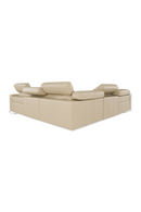 Cream Leather Recliner Sectional Sofa | OROA Modern Nizza | Oroatrade.com