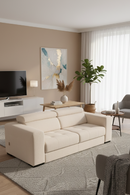 Cream Fabric Sofa Bed | OROA Modern Icon