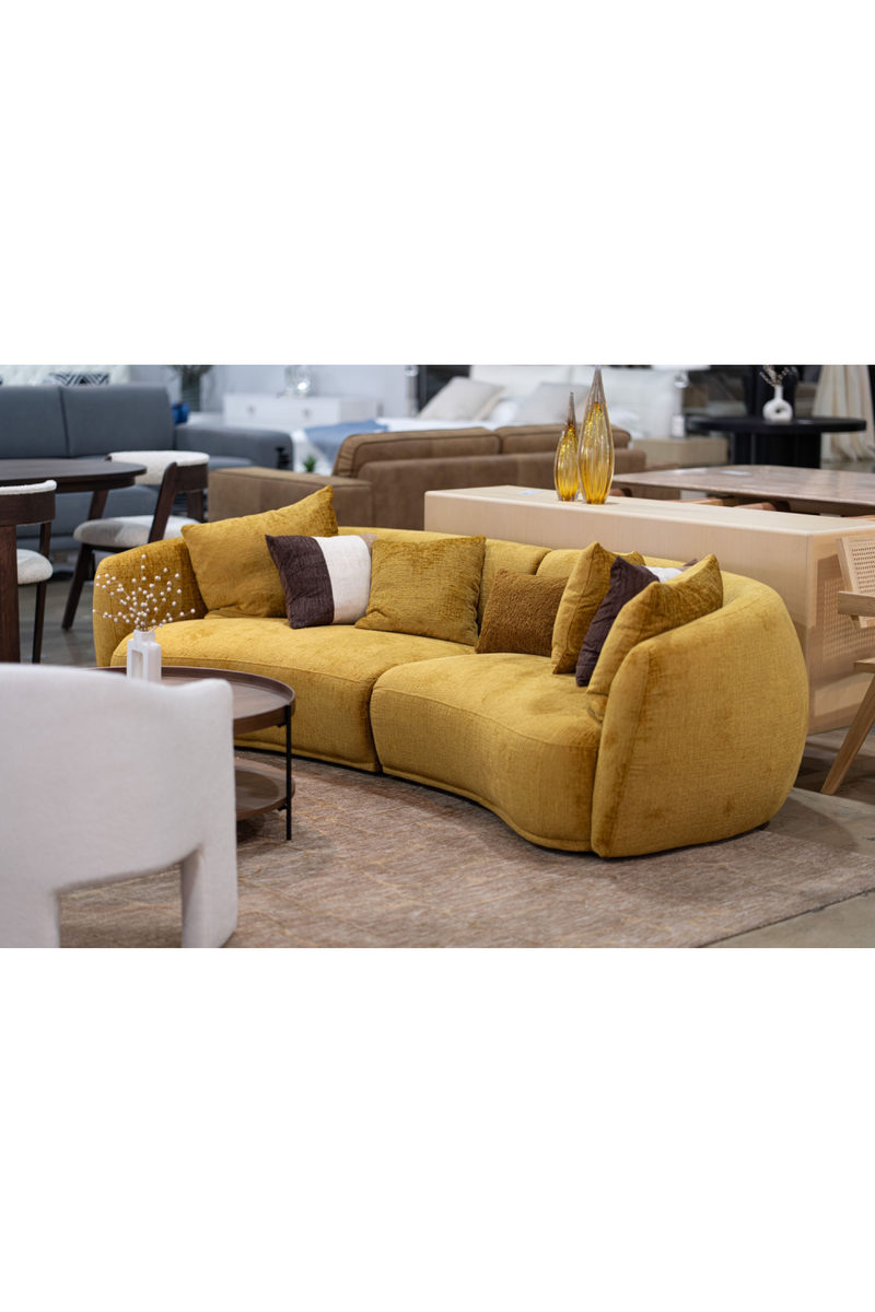 Yellow 4-Seater Sofa | OROA Modern Oakland | Oroatrade.com