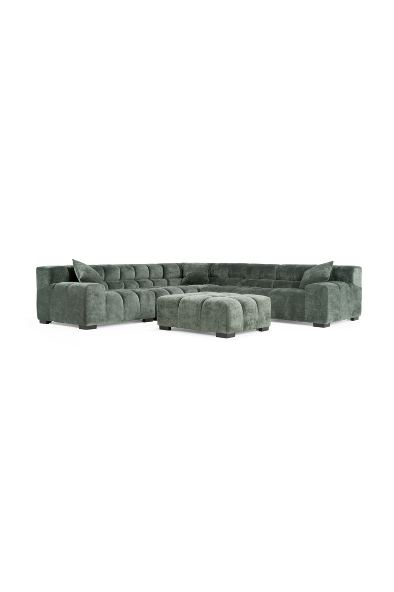 Green Fabric Modular Sofa | OROA Modern Ludwig | Oroatrade.com