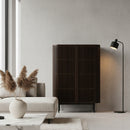 Smoked Ash Tall Sideboard | OROA Modern Clifton