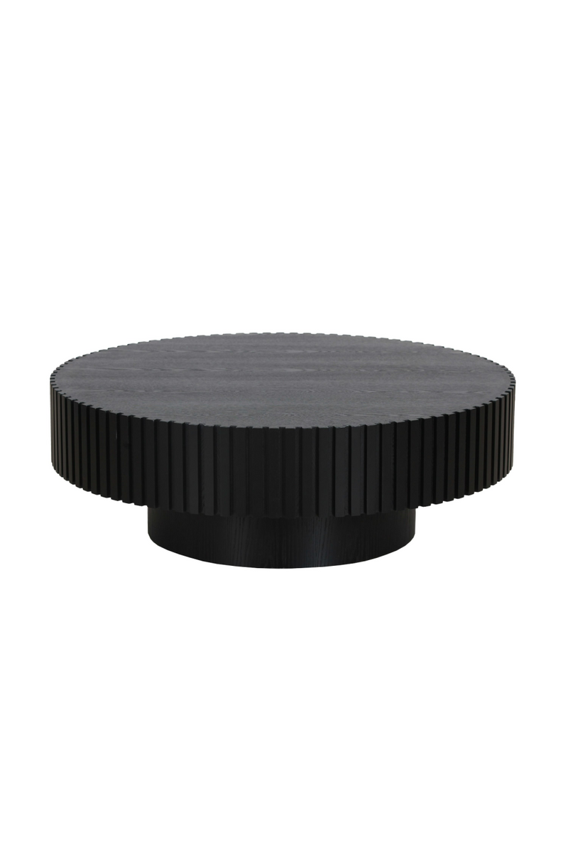 Ribbed Black Ash Coffee Table L | OROA Modern Pierre | Oroatrade.com