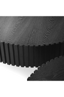 Ribbed Black Ash Coffee Tables (2) | OROA Modern Pierre | Oroatrade.com