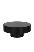 Ribbed Wooden Round Coffee Table | OROA Modern Pierre | Oroatrade.com