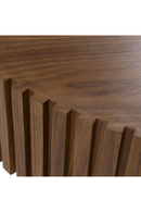 Ribbed Wooden Round Coffee Table | OROA Modern Pierre | Oroatrade.com