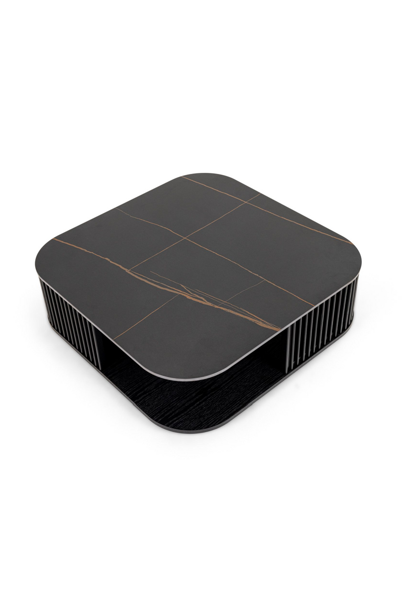 Black Ceramic Square Coffee Table | OROA Modern Chip | Oroatrade.com