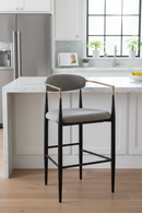 Gold Armed Bar Chair | OROA Modern Buchtel | Oroatrade.com
