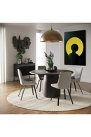 Black Oak Round Dining Table | OROA Modern Lander | Oroatrade.com