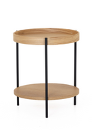 Round Wooden 2-Layer End Table | OROA Modern Savoy | Oroatrade.com