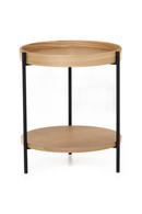 Round Wooden 2-Layer End Table | OROA Modern Savoy | Oroatrade.com