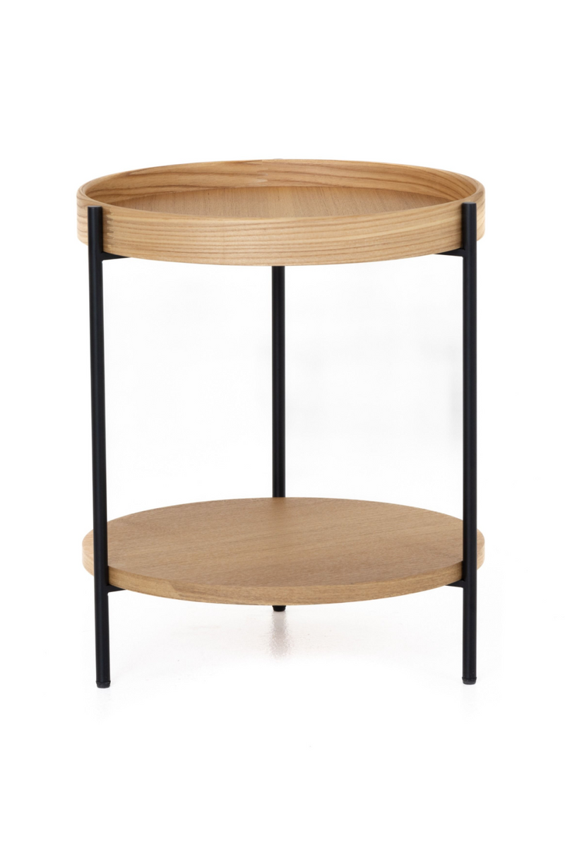 Round Wooden 2-Layer End Table | OROA Modern Savoy | Oroatrade.com
