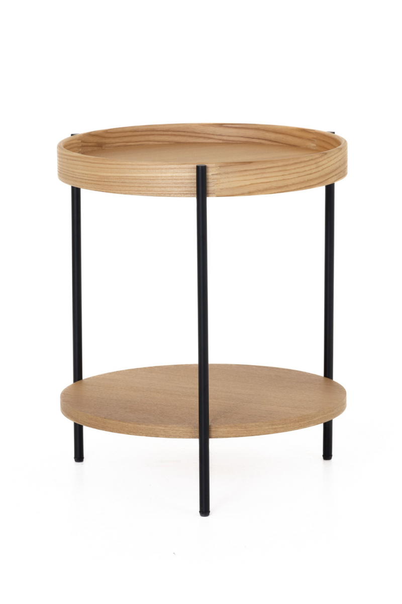 Round Wooden 2-Layer End Table | OROA Modern Savoy | Oroatrade.com
